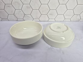 Consome tazon ceramica blanca